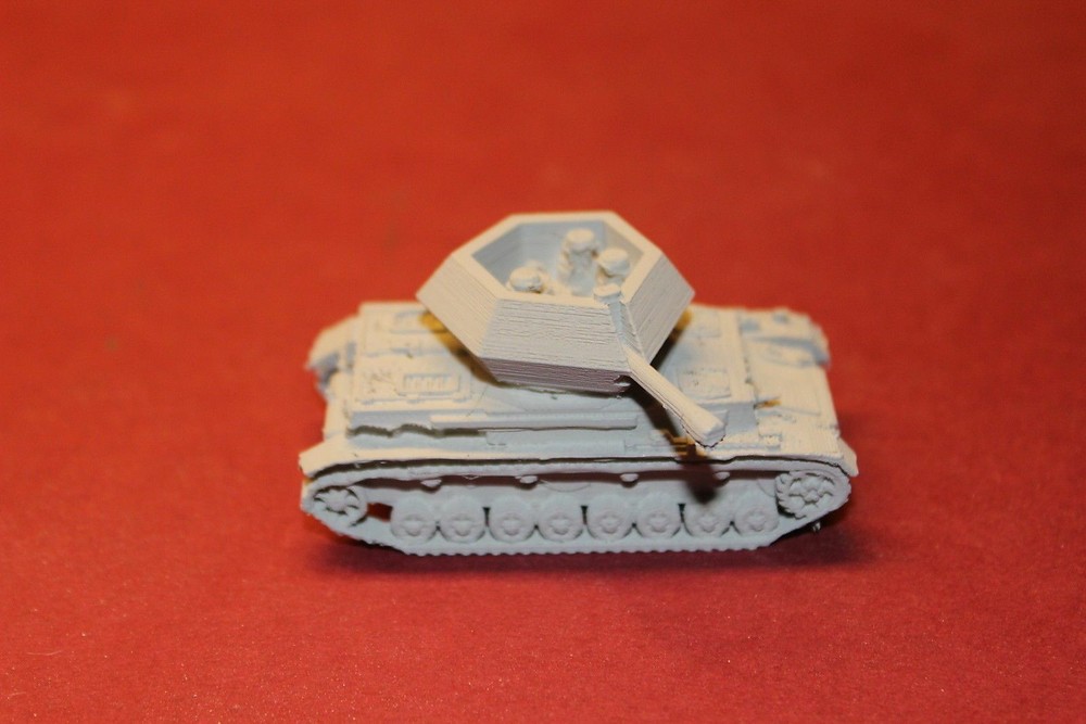 1/87TH SCALE  3D PRINTED WW II GERMAN FLAKPANZER IV OSTWIND WITH CREW