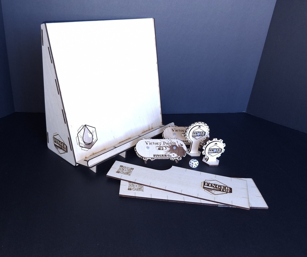 Laser Cut Game Accessories - Full set! Victory/Stat/Wound/Command point trackers