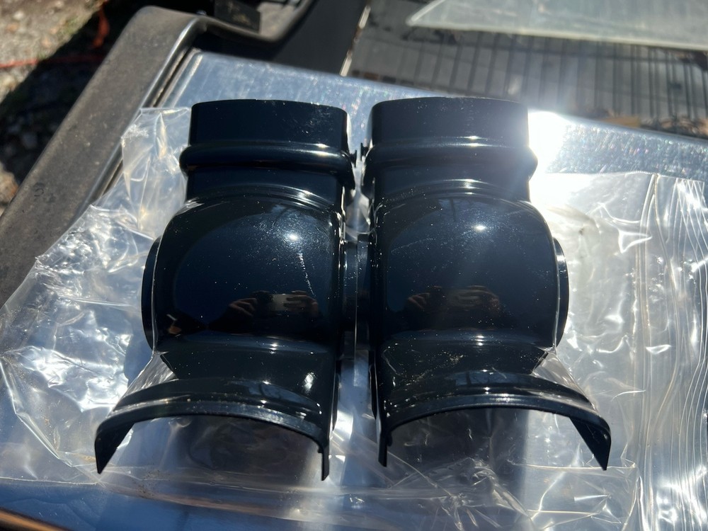 New Leaf Gravity Bin 3” Lower Spout Blacktritan 2-Pack OEM Part Replacement