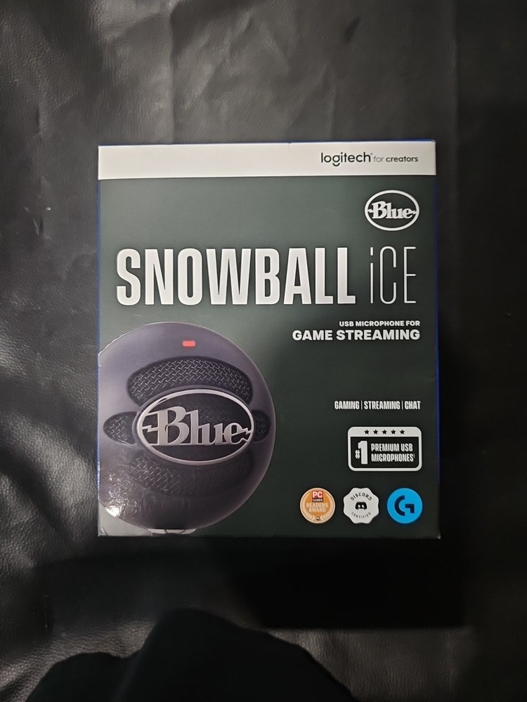 Blue Snowball Ice USB Gaming Condenser Microphone - Black