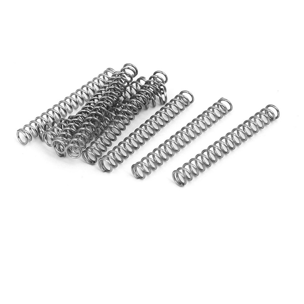 0.7mmx5mmx40mm 304 Stainless Steel Compression Springs 10pcs