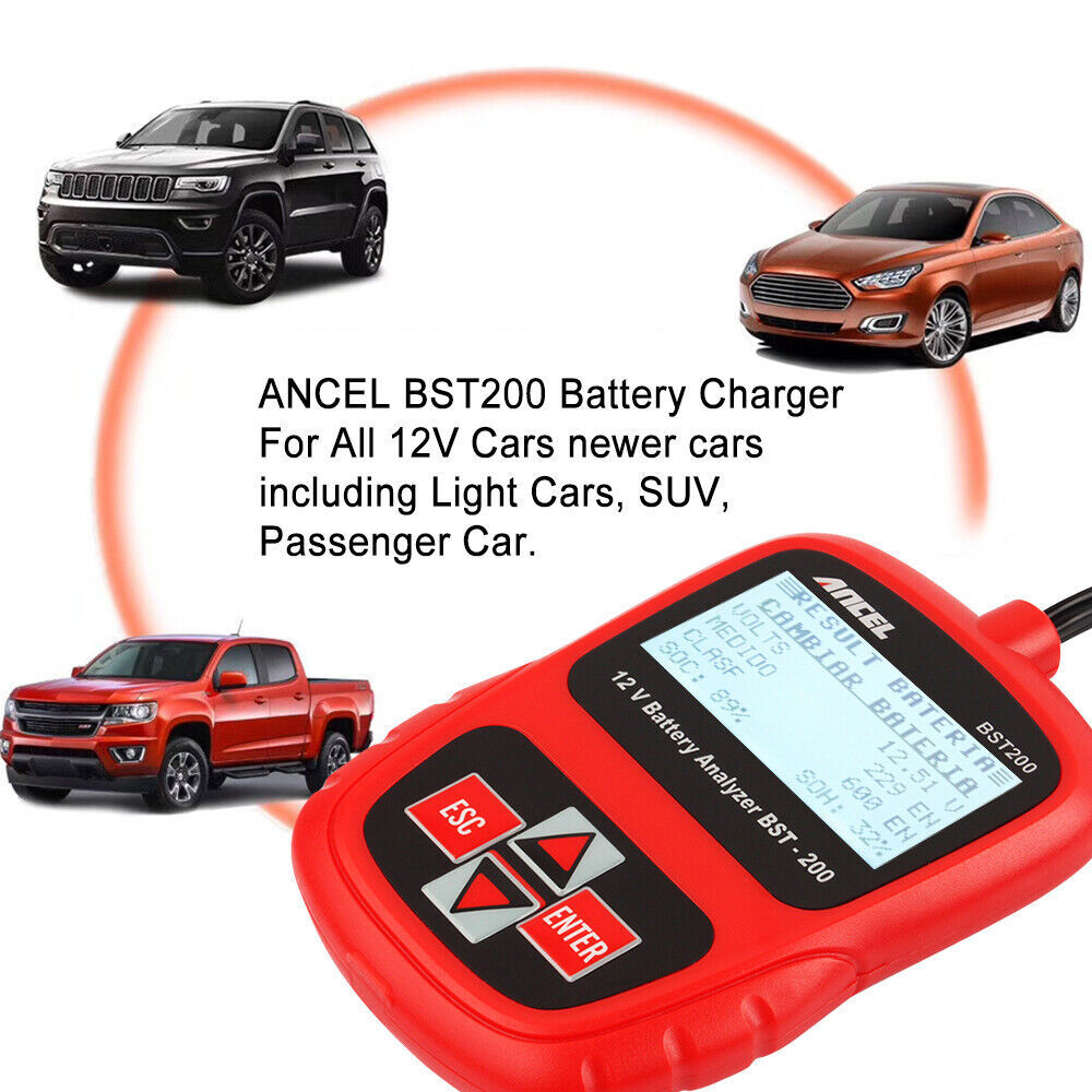 ANCEL BST200 12V Car Battery Load Tester Digital Analyzer 1100CCA Multi Language