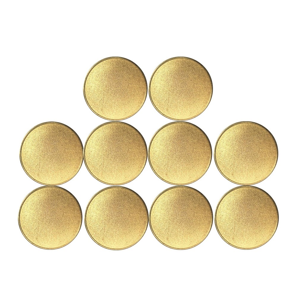 Solid Brass Blank Coins for Laser Engraving Blank Challenge Coins Bulk, Engravin