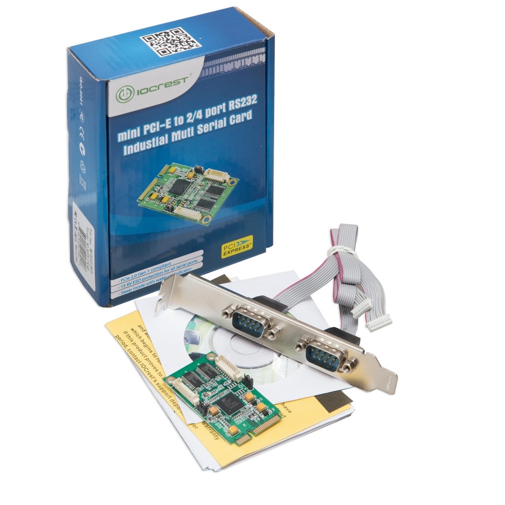 Open Box -2 Port Serial Mini PCI-e Controller Card - SI-MPE15046