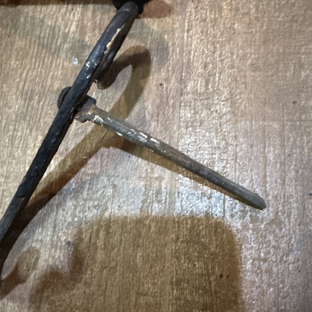 Antique Shutter Dogs, 2 Pair Iron Shutter Dogs / Holdbacks