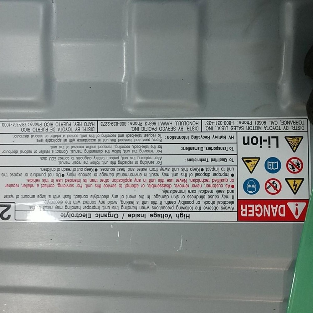 OEM Prius Hybrid Battery Pack Li-Ion