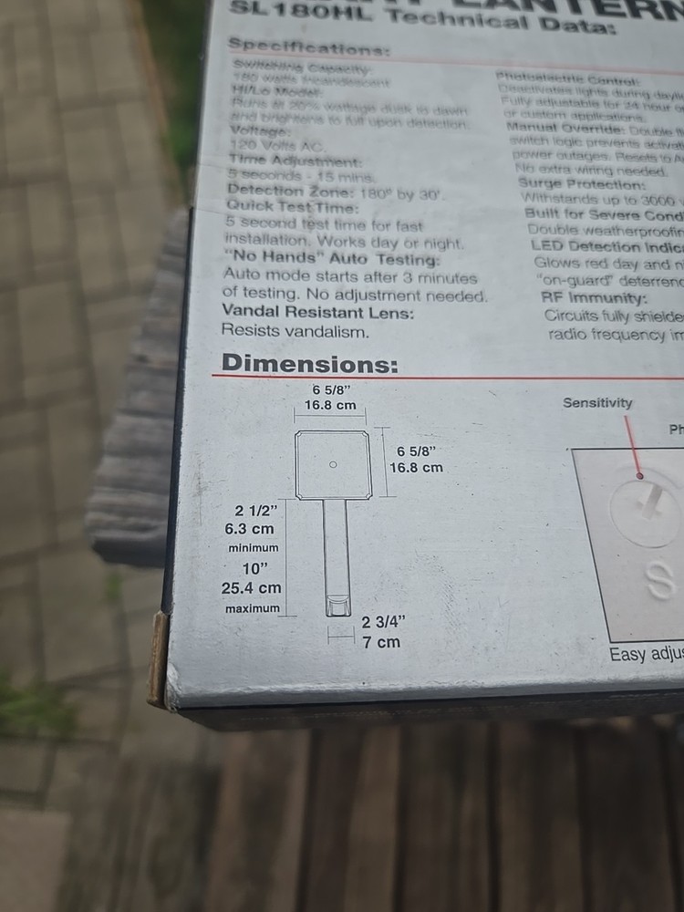 Rab Lighting SL180HL Smart Lantern Motion Sensor Control, White