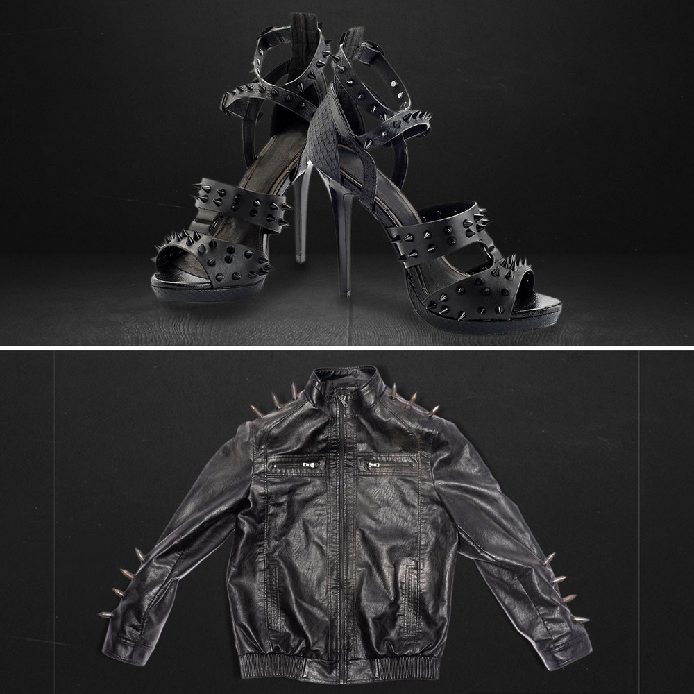 20Sets Cone Spike Stud Rivet,12mm Tree Studs and Spikes Phosphor