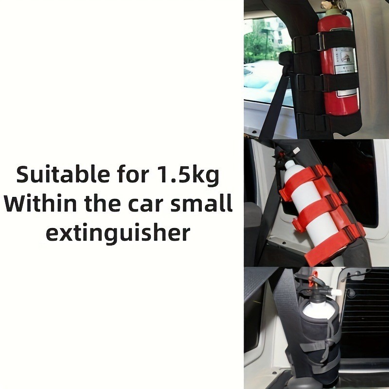 Fire Extinguisher Mount Strap Adjustable Roll Bar Fire Extinguisher Holder