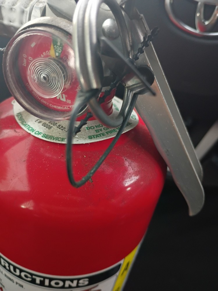 AMEREX B402 Fire Extinguisher,Steel,Red,ABC 5Lbs