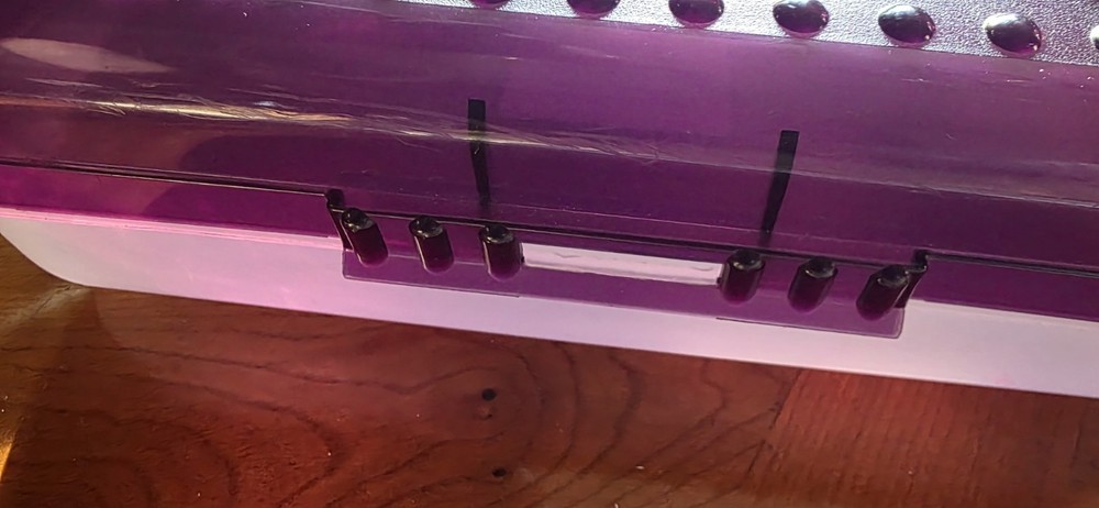 Vintage Y2K Spacemaker Pencil Box Plastic Storage Case X1