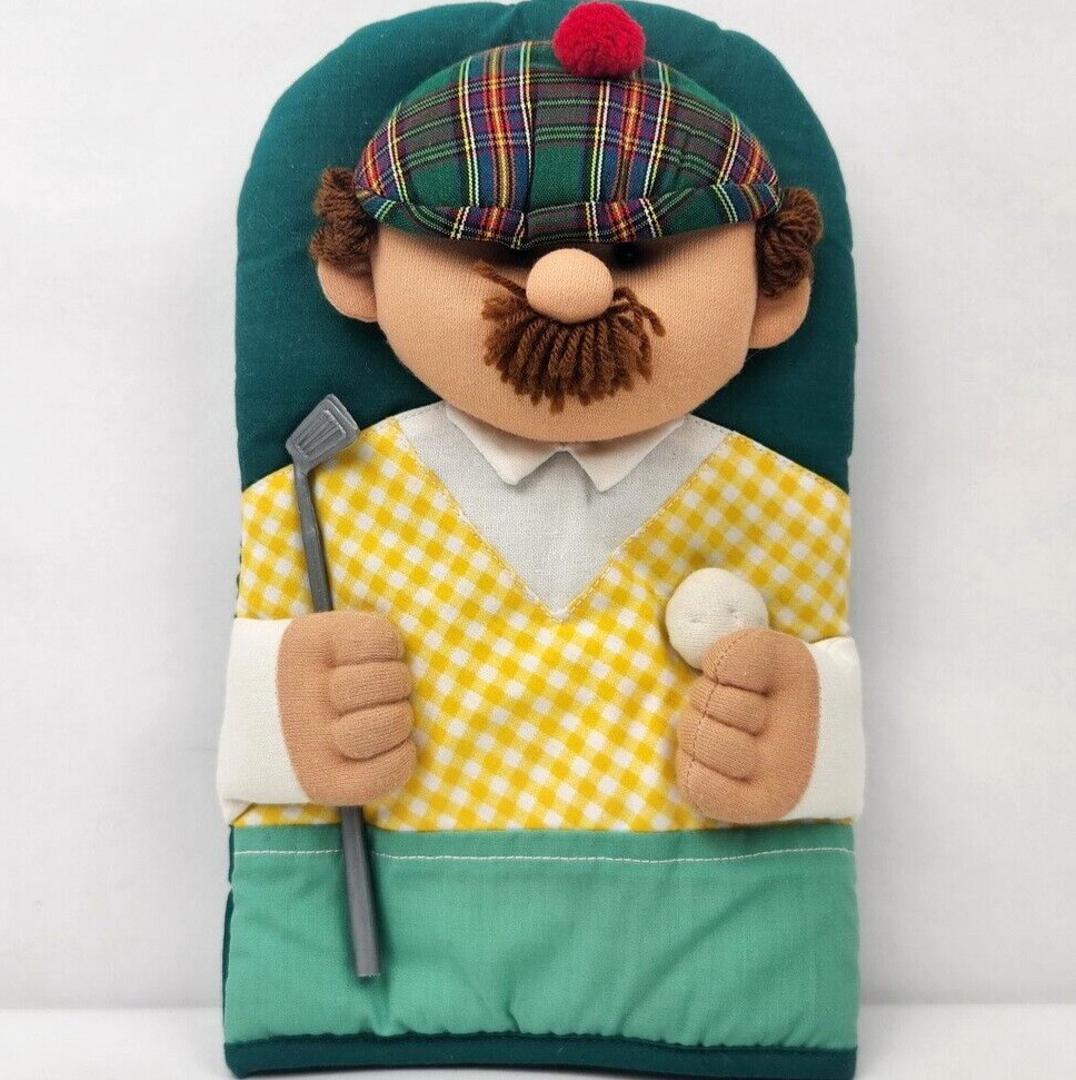 Golfer Oven Mitt Potholder