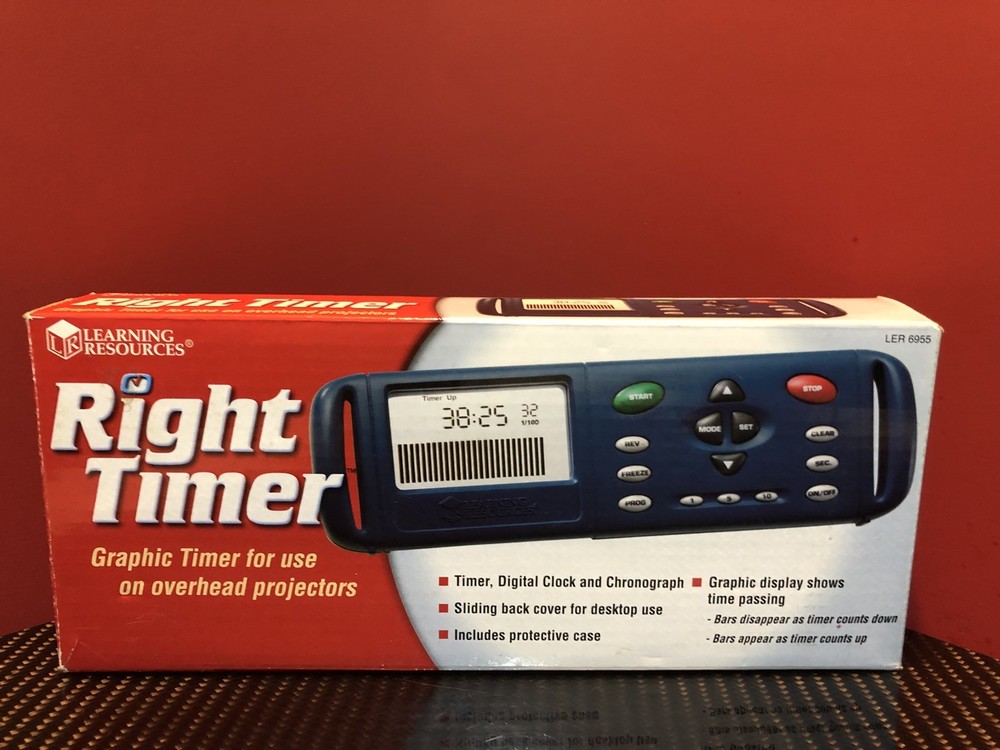 Learning Resources Right Timer LER6955 Overhead / Desktop Timer Free US Shipping