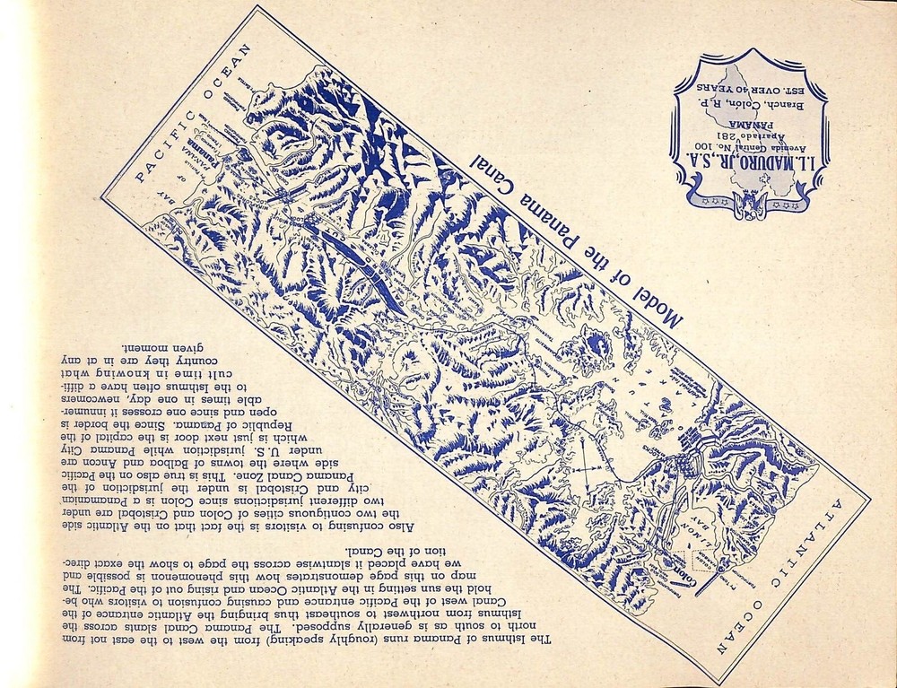 c1941 Panama Canal Souvenir Book Curt Teich CPB2