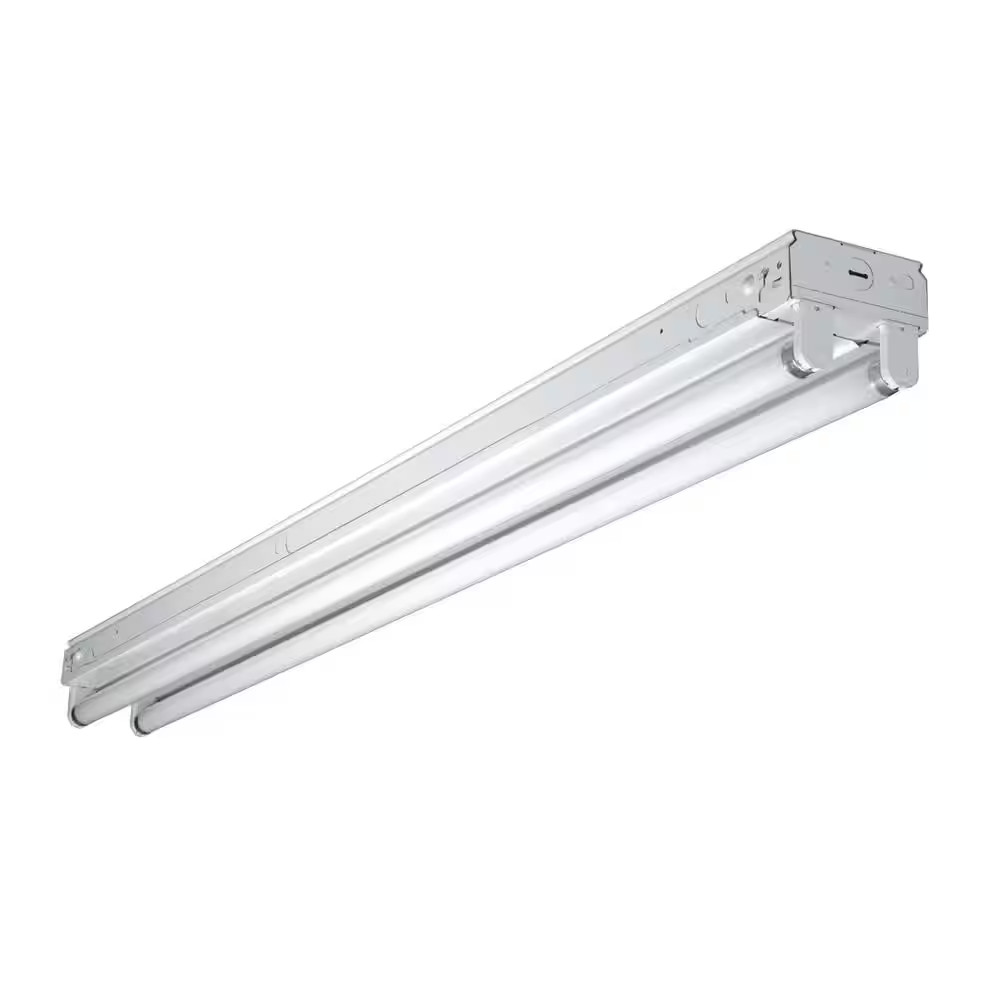 Metalux 4 Foot Fluorescent Strip Light 2 Lamp 32 Watt White Fixture