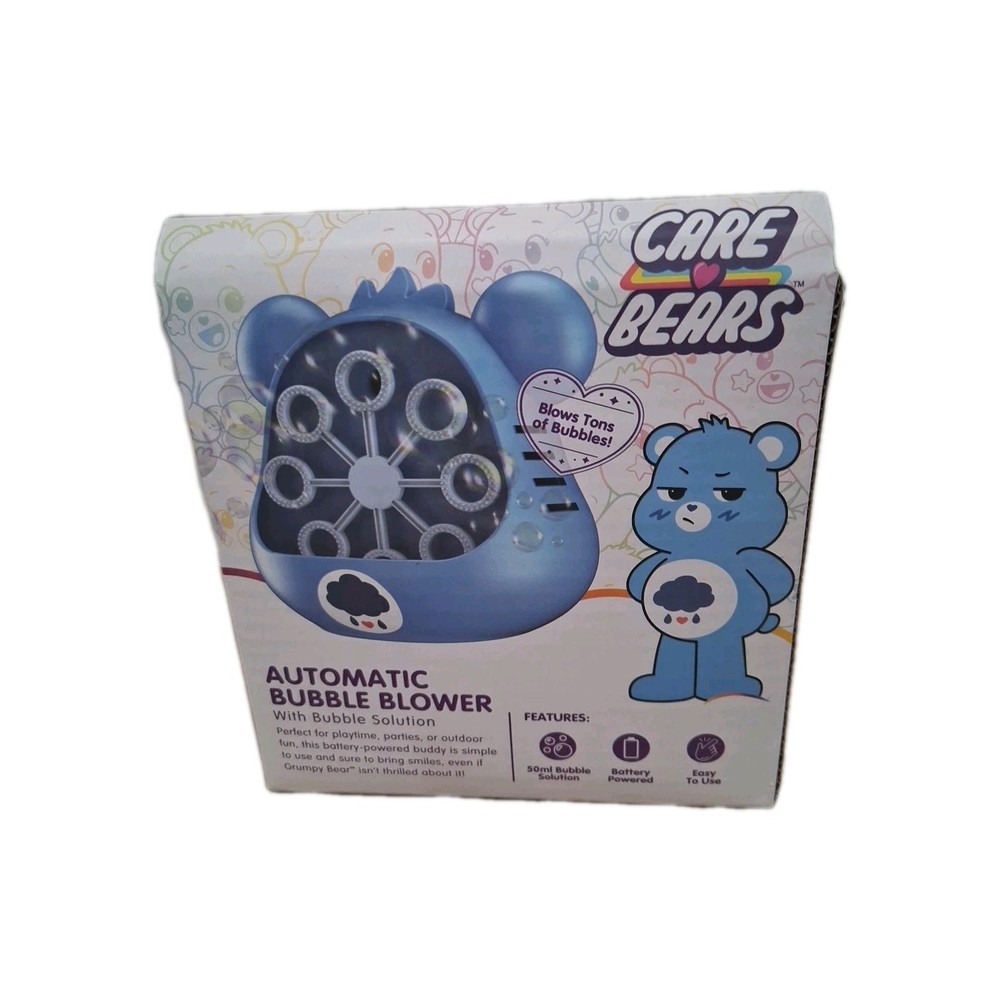 Care Bears Bubble Blower 8.25"H - Grumpy Bear (NEW IN BOX)