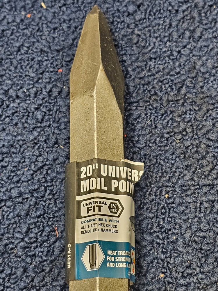 HERCULES 20 In. Universal Moil Point Hex Chisel 56930