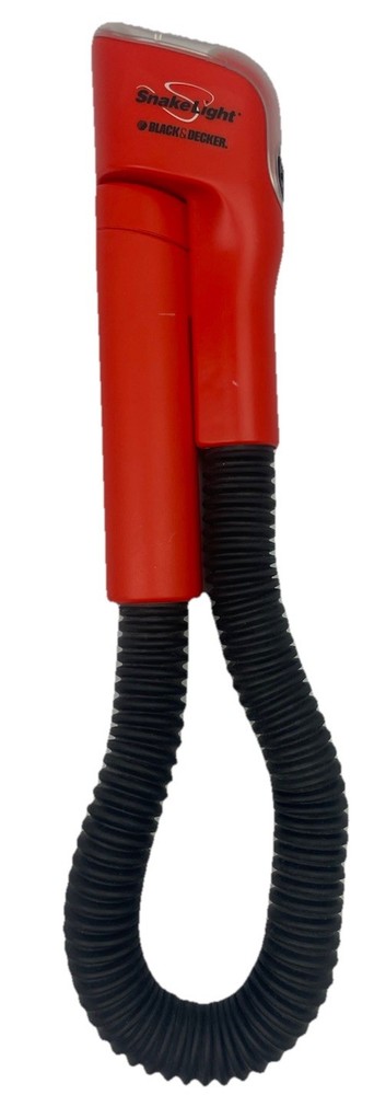 ⭐ Black & Decker Orange / Black Snake Light Bendable Adjustable BD Flashlight ⭐