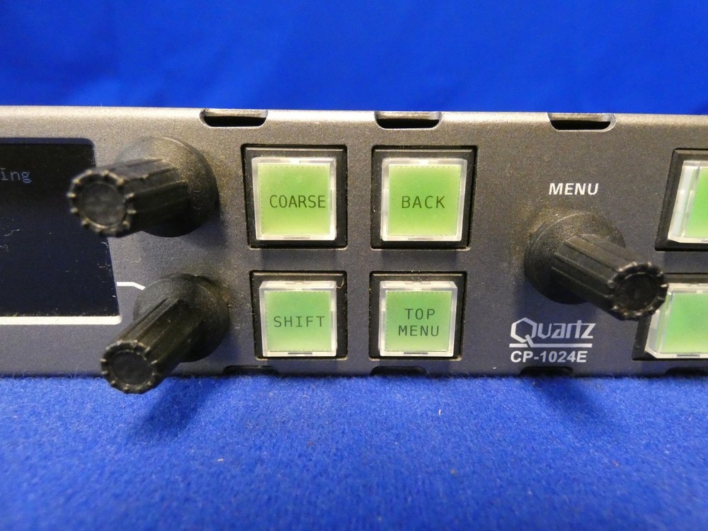 Evertz CP-1024E Quartz Router Control Panel, Tested to Power On