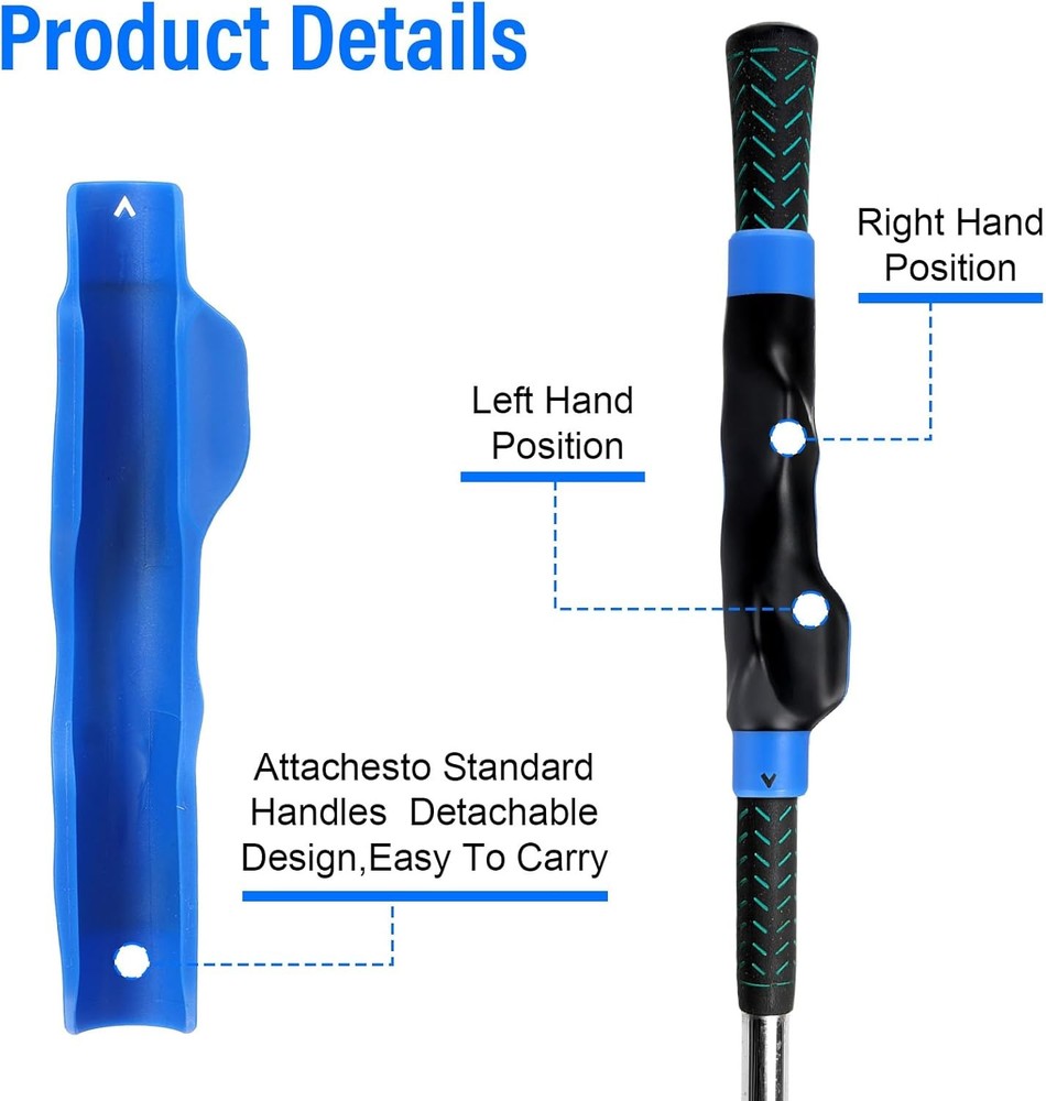 Golf Grip Fix Trainer,Grip Trainer Golfball Practice Tool,Aid for Hand Position
