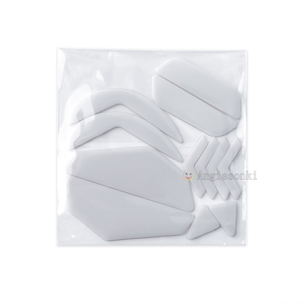 2 Sets White Rounded Curved Edges Mouse Feet Skates for Logitech G502 mouse