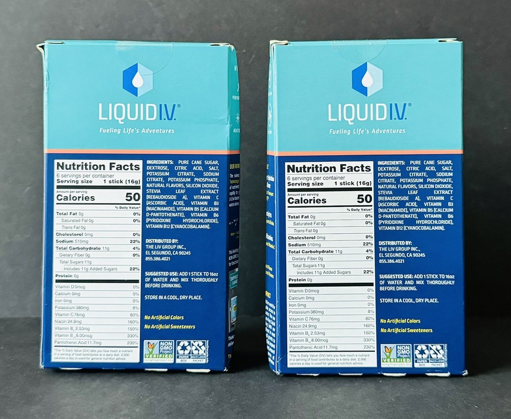 Liquid I.V. Hydration Multiplier 6 Stick Packs Grapefruit Exp 01/2026 (2 PACK).