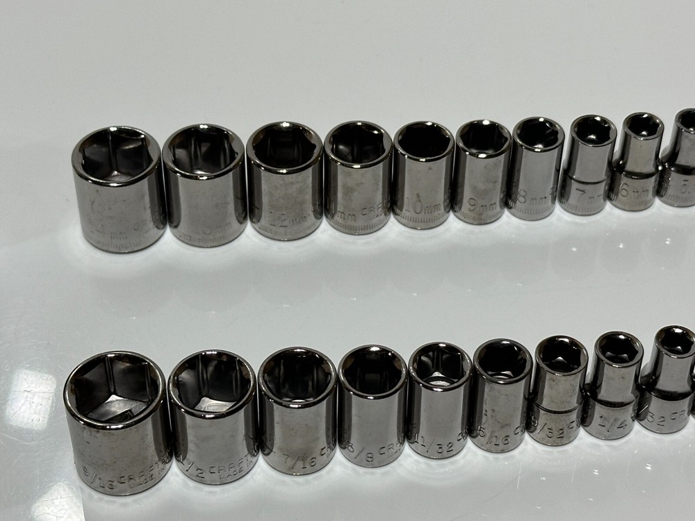 NEW Craftsman Tools USA 54pc 1/4” Drive Metric & SAE Deep & Shallow Socket Set