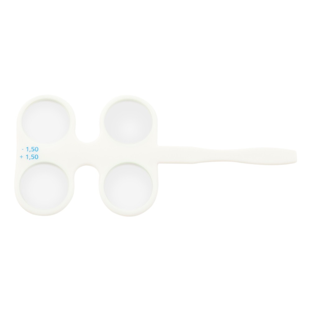 Optometry Flip Trial Lens Set 4 Units Confirmation Flippers White Plastic