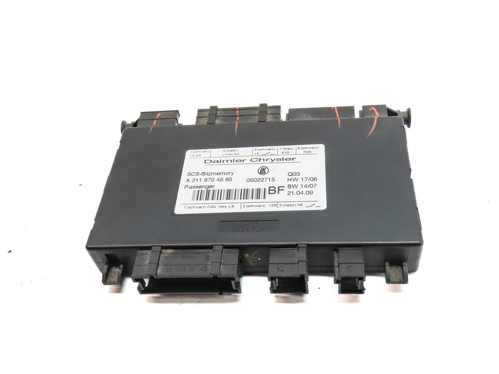 2009 MERCEDES GL320 (X164) FRONT RIGHT PASSENGER SEAT CONTROL MODULE
