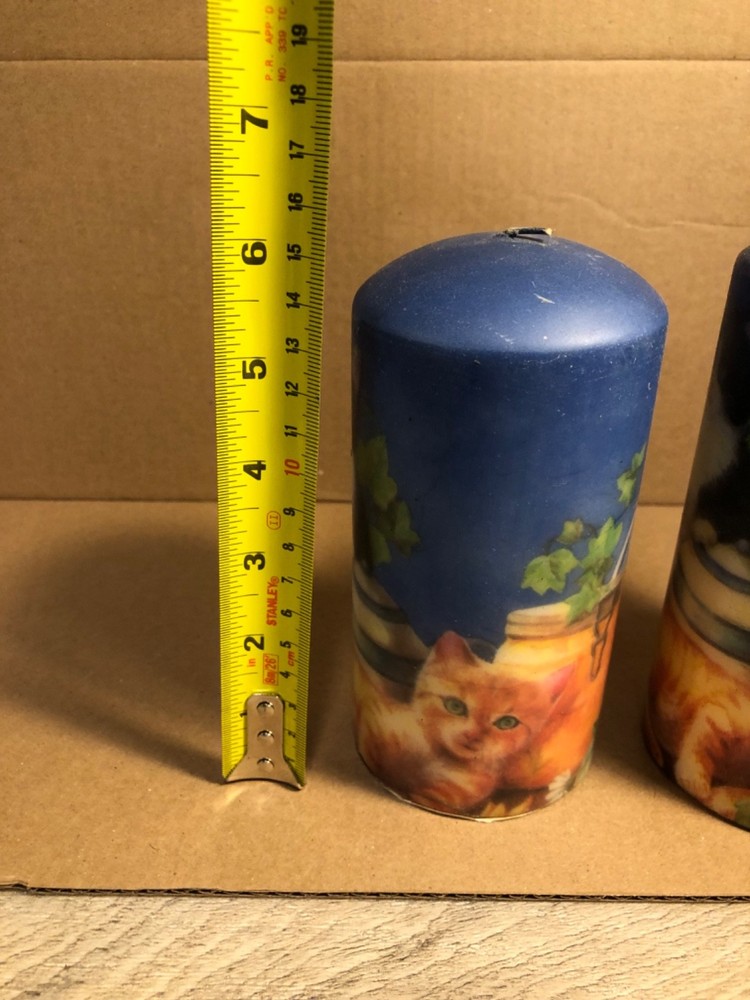 Vintage Cat Candles (2)