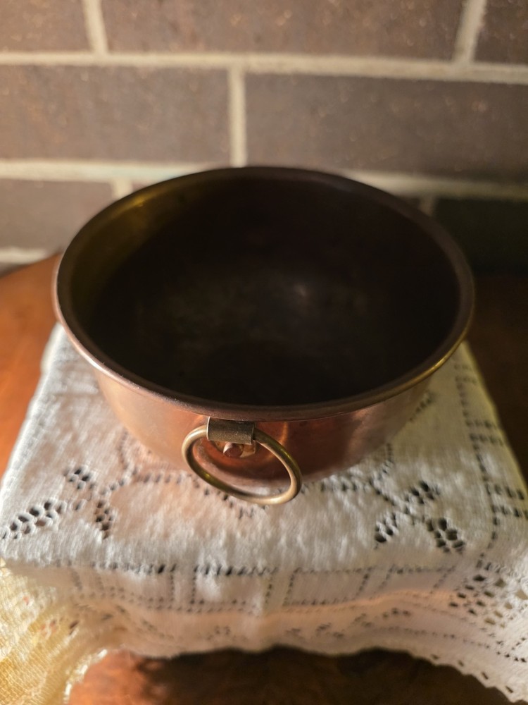 set of 3 Antique copper nesting bowls