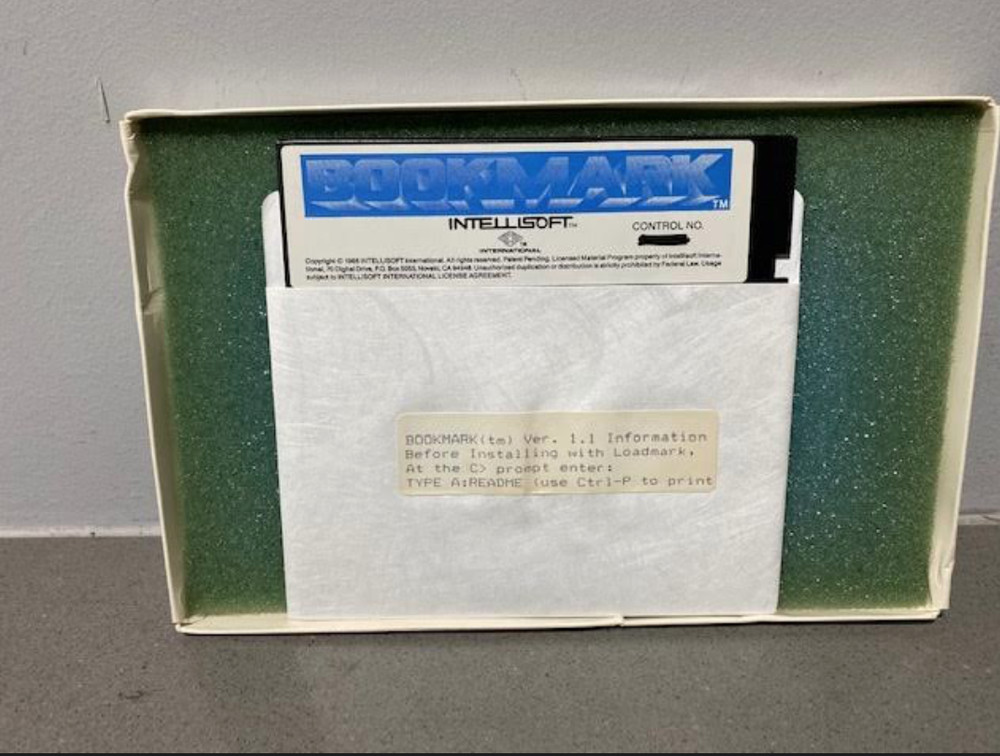Bookmark Intellisoft 5 1/4 ibm format version 1.1