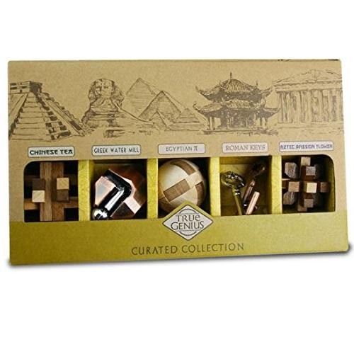 Curated Collection True Genius - 5 Puzzles Challenge Set