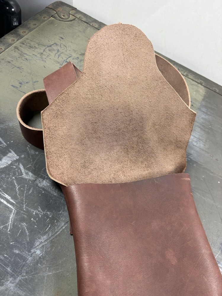 Possibles Bag Leather Handmade Crossbody Strap Muzzle Loader Shoulder Bag Sack