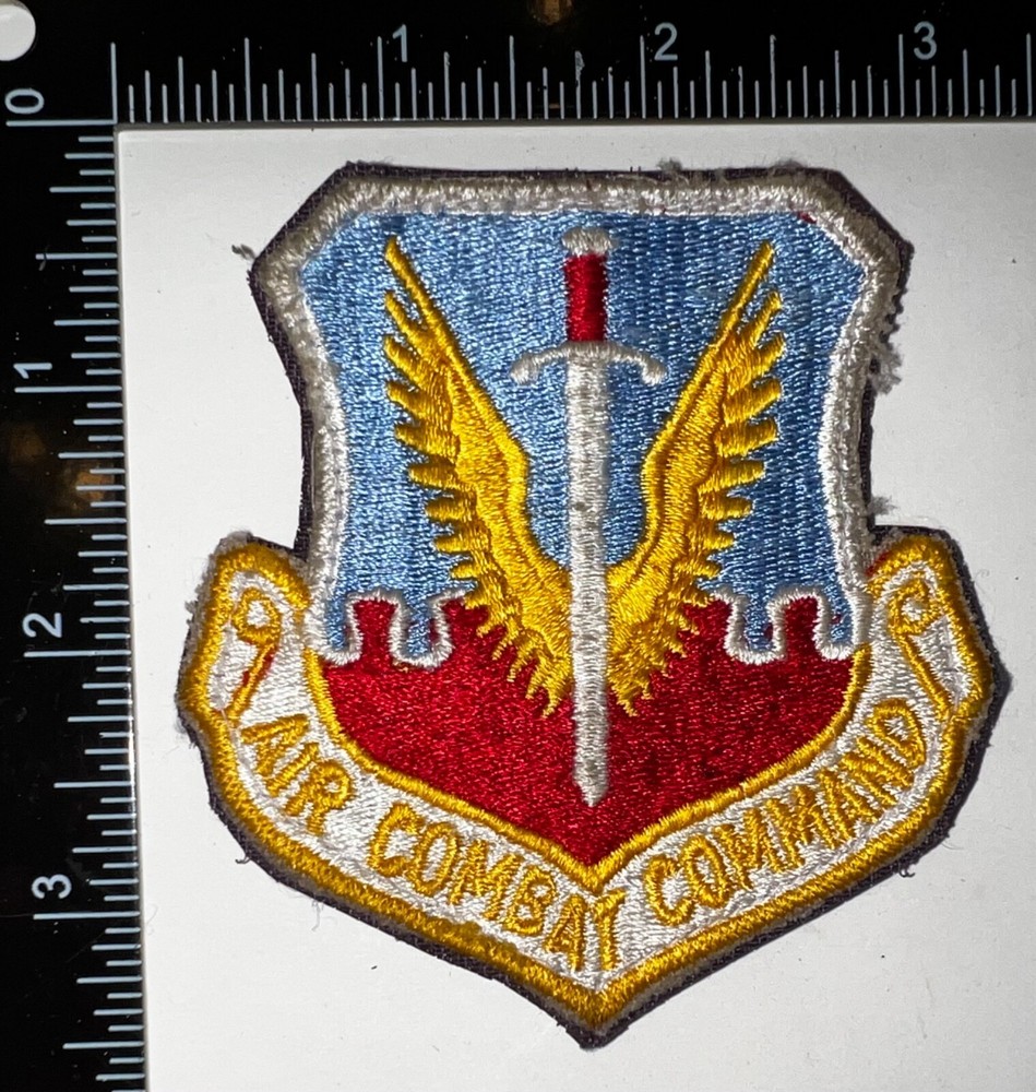 USAF US Air Force Air Combat Command HOOK & LOOP Jacket Patch