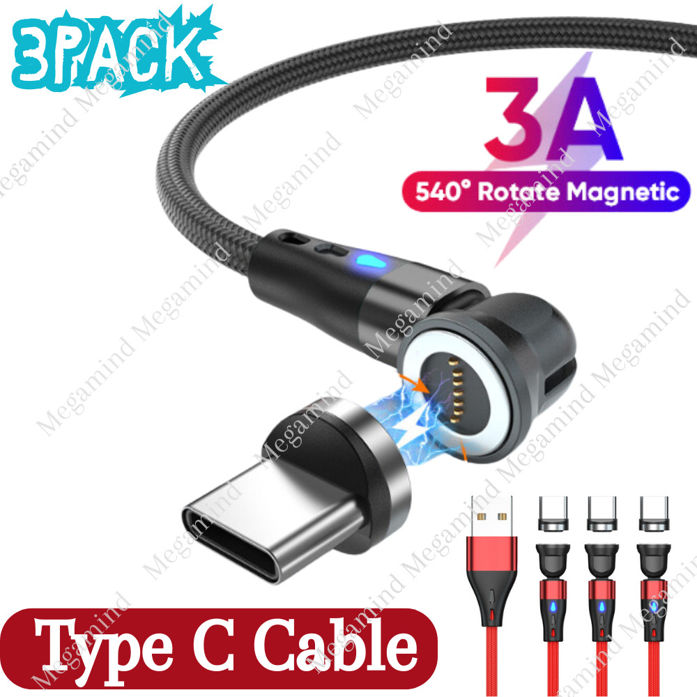 USB C Type C Magnetic Fast Charger Adapter Cable Cord For Samsung Google Android