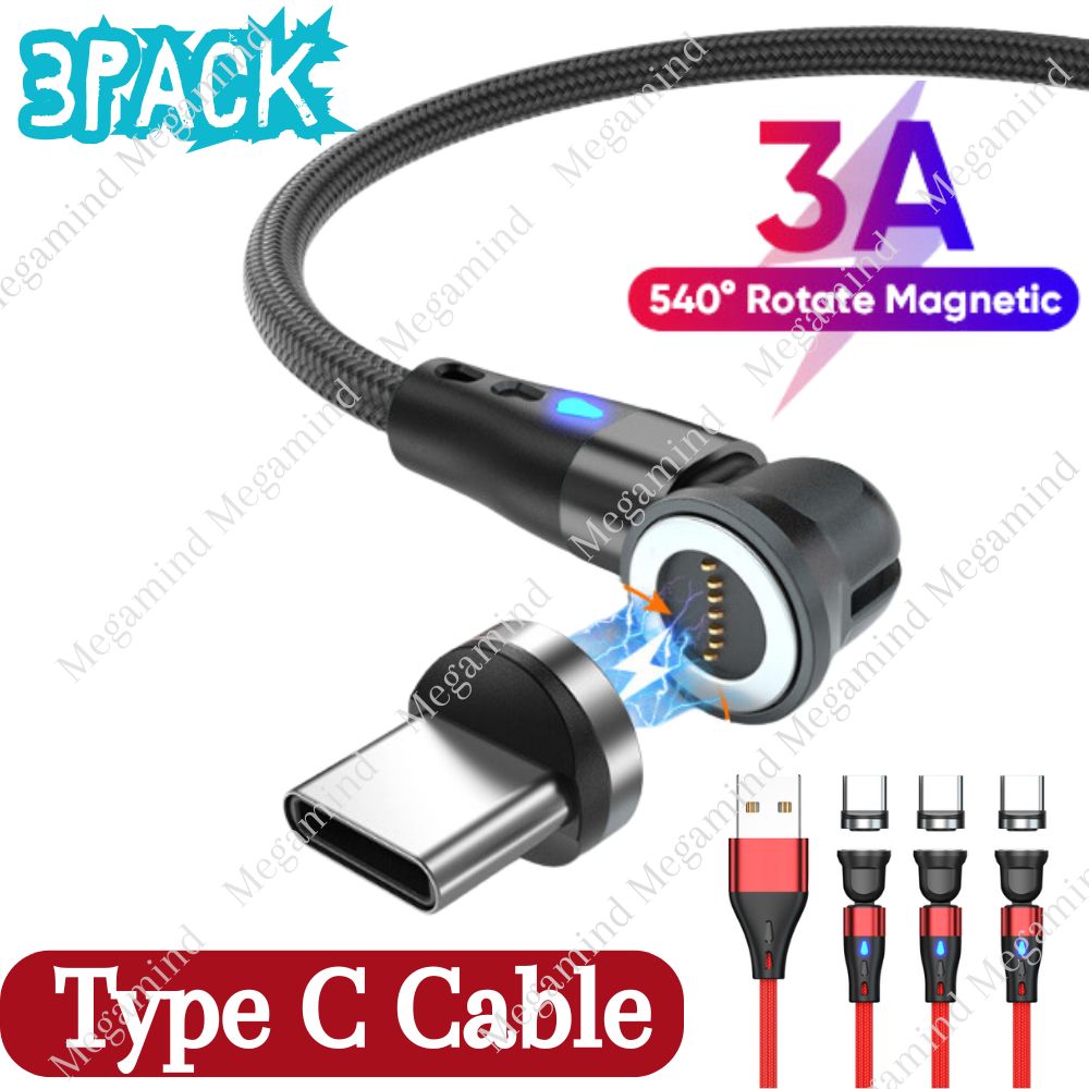 USB C Type C Magnetic Fast Charger Adapter Cable Cord For Samsung Google Android