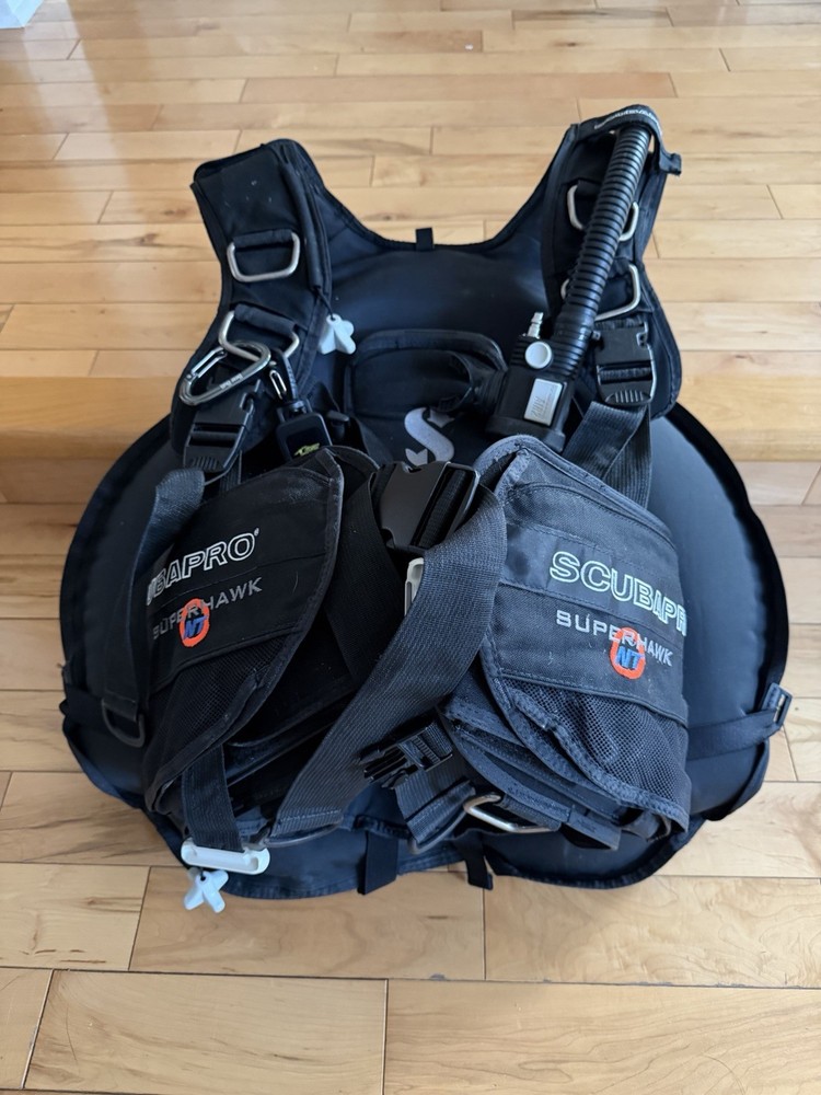 Scuba Pro Super Hawk Diving BCD Buoyancy Compensator LG