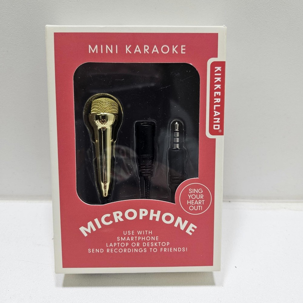 New Kikkerland Mini Karaoke Microphone