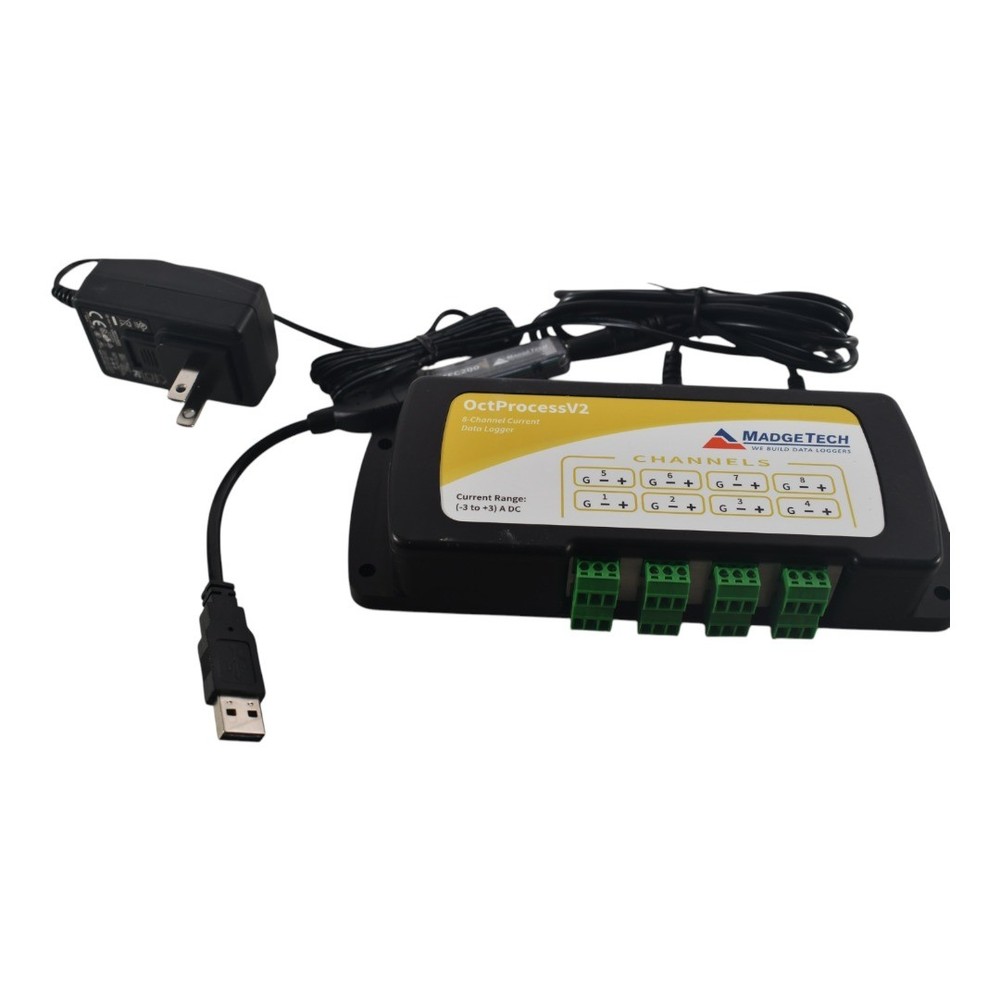 MadgeTech OctProcessV2 (8-Chnl V) + IFC200 USB Cable + Data logger software USB