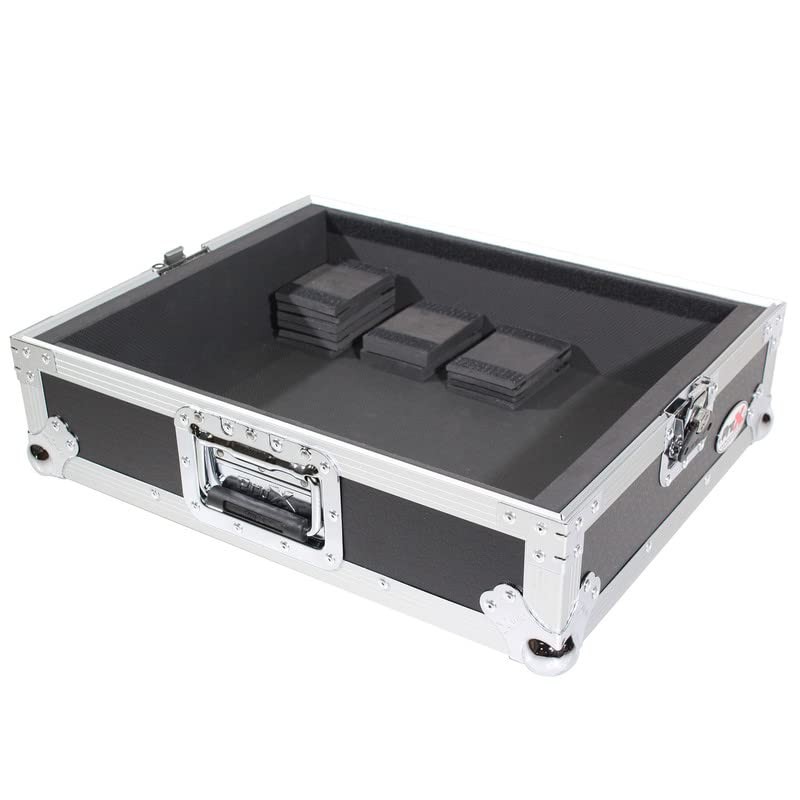 ProX T-TT Flight Case for Turntable - Universal One Size, Silver on Black