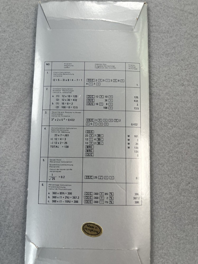 Solar Cell File Calculator with Notebook Rings NEW
