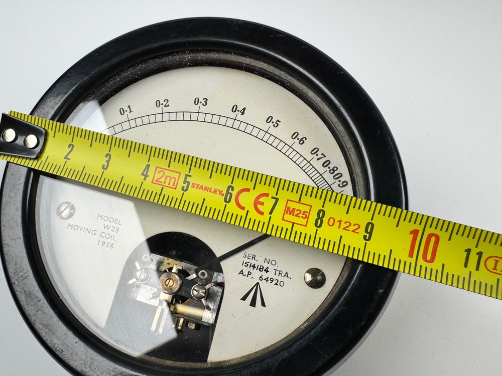 Moving Coil W23 Reflection Coefficient Ratiometer Dial Ex-MoD 1956