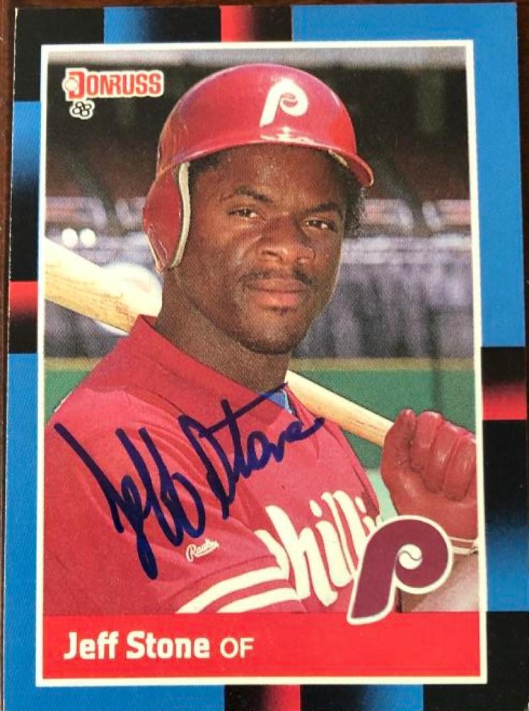 Jeff Stone Autographed 1988 Donruss #482