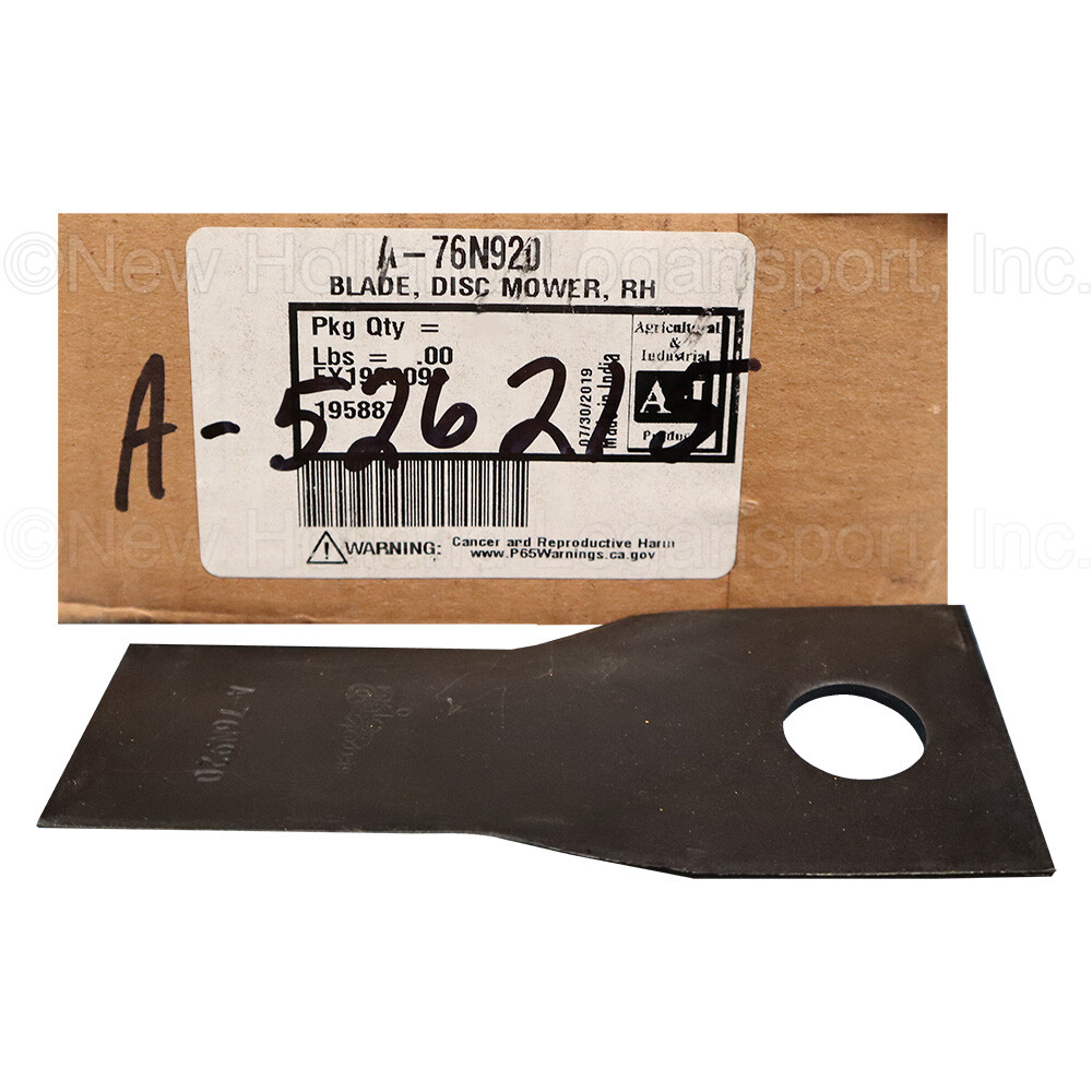 RH Disc Mower Blade Part # A-526215