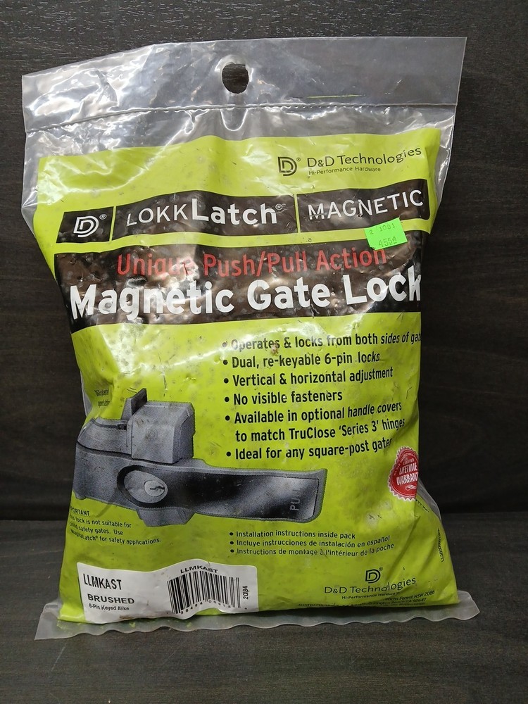 D&D Technologies LokkLatch Magnetic Push Pull Gate Lock