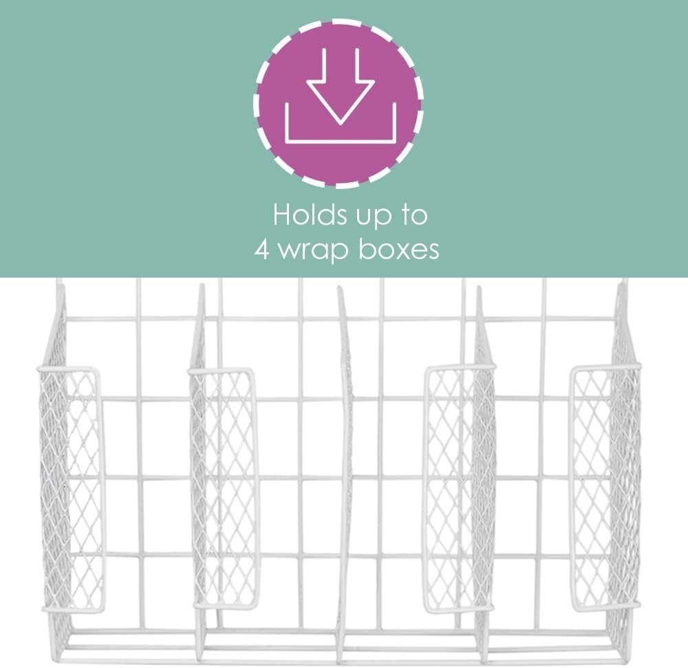 Organizer for Food Storage: Rust-Resistant, Silver Foil, Wax Paper, Plastic Wrap