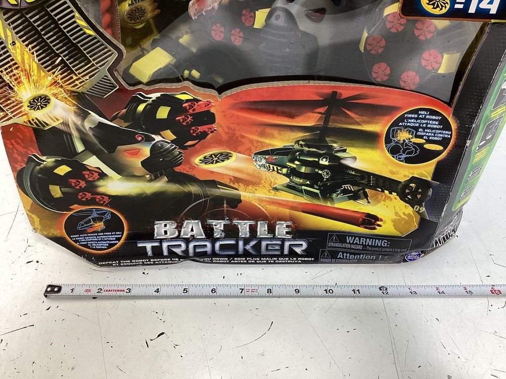 Spin Master R/C Air Hogs Battle Tracker Robot Helicopter Sealed Original Box