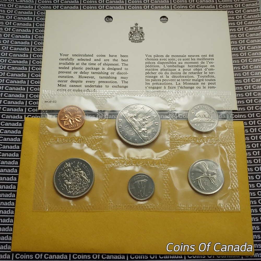 1969 Canada Prooflike 6 Coin Original Set Multiple Sets Available #coinsofcanada