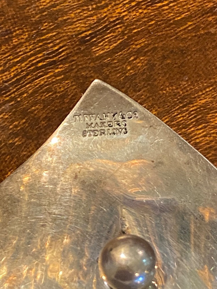 vintage Tiffany & Co sterling silver leaf shape.